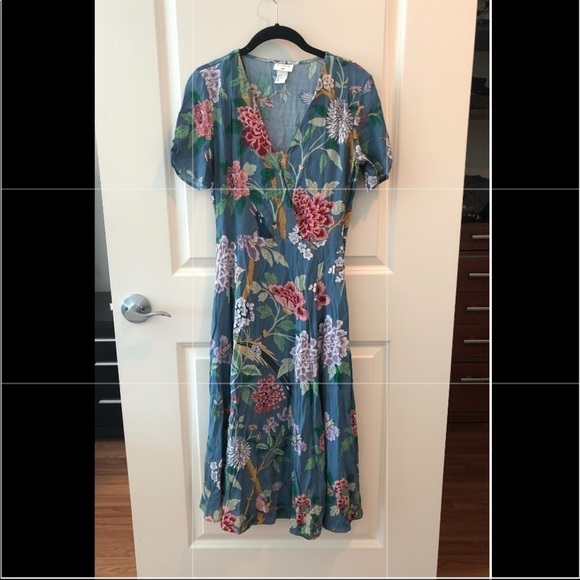 GP & J Baker X H&M Collab Floral Dress Size 4 - Picture 1 of 16